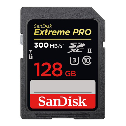 SANDISK EXTREME PRO SDXC 128GB 300MB/s V90 UHS-II U3