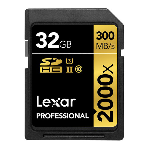 LEXAR Pro SDHC 32GB 300MB/s V90 UHS-II U3