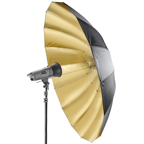 WALIMEX Pro Sombrinha Reflectora Dourada 180cm