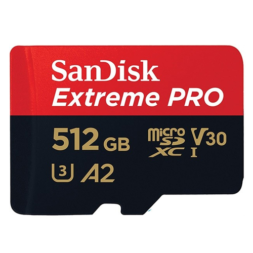 SANDISK Extreme Pro Micro SDXC 512GB 170MBs A2 V30
