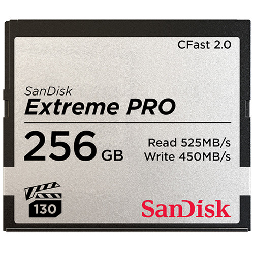 Extreme Pro CFast 2.0 256GB 525MB/s VPG130