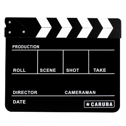 CARUBA Claquete de Cinema 24.5x30cm Preta