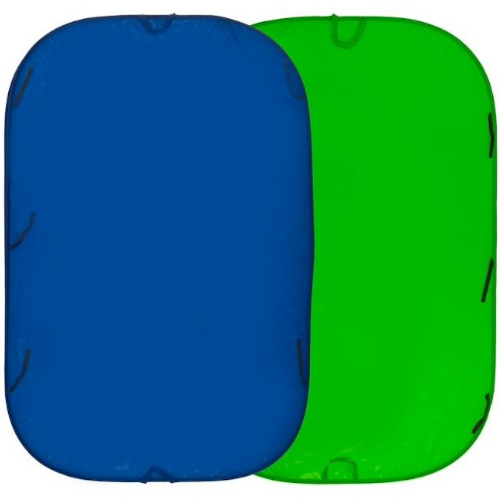 Fundo Dobrável Chromakey 2em1 Azul/Verde 1.8x2.1m