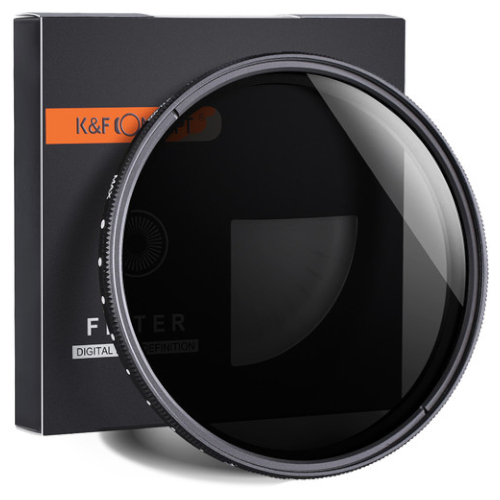K&F CONCEPT Filtro ND Variável ND2-400 (1-8.6 Stops) 43mm