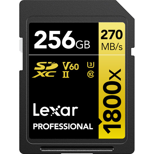 LEXAR 256GB SDXC V60 280MB/s UHS-II (U3)