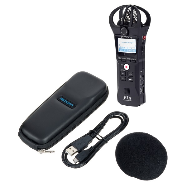 ZOOM H1n-VP Gravador Áudio Portátil + Acessórios