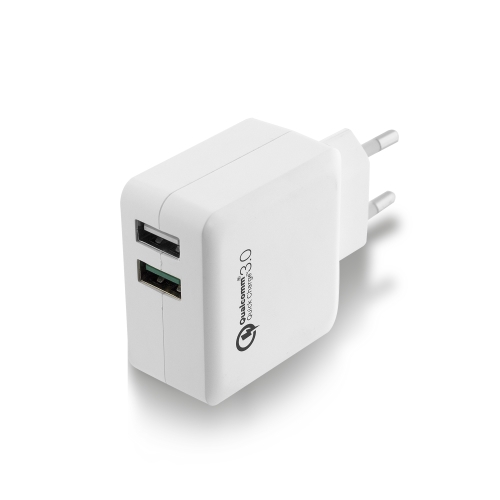 EWENT Carregador USB de 2 Portas 4A com Quick Charge 3.0