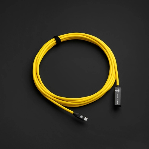 USB-C Extensão Macho/Fêmea - 5m Amarelo