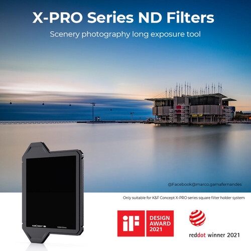 K&F Concept X-Pro Filtro ND8 c/ moldura 100X100