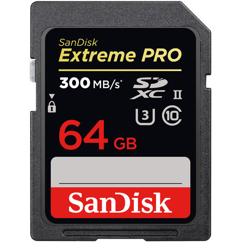 SANDISK EXTREME PRO SDXC 64GB 300MB/s V90 UHS-II U3