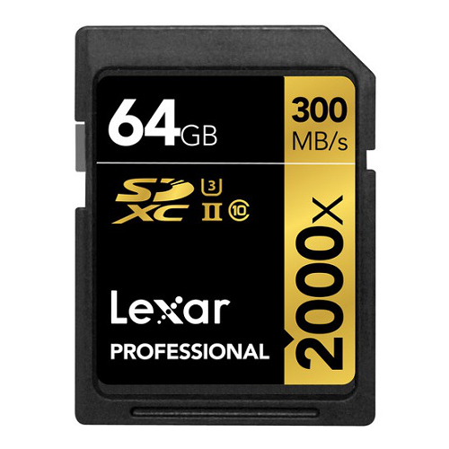 LEXAR Professional SDXC 64GB 300MB/s UHS-II U3