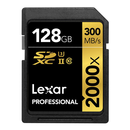 LEXAR Professional SDXC 128GB 300MB/s UHS-II U3
