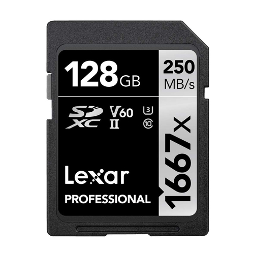 LEXAR 128GB SDXC V60 250MB/s UHS-II (U3)