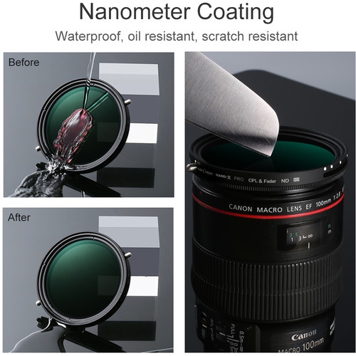 Filtro Nano-X PRO CPL e ND Variável ND2-32 67mm