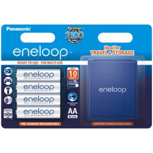 Eneloop - 4 Baterias AA 1900mAh + Caixa