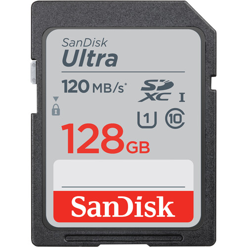 Ultra SDXC 120MB/s Classe 10 UHS-I - 128GB