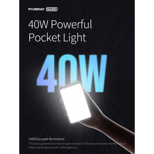 Iluminador LED FIVERAY M40 - 40W (Bi-color)