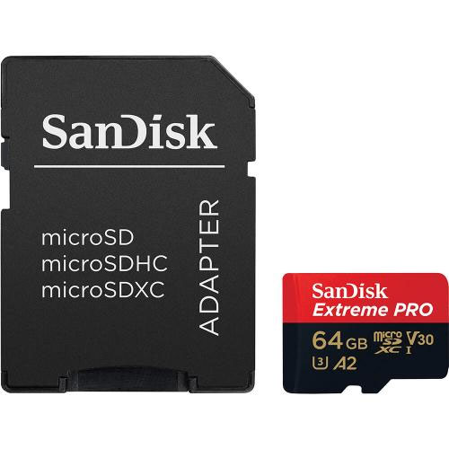 SANDISK Extreme Pro Micro SDXC 64GB 200MB/s A2 V30 UHS-I
