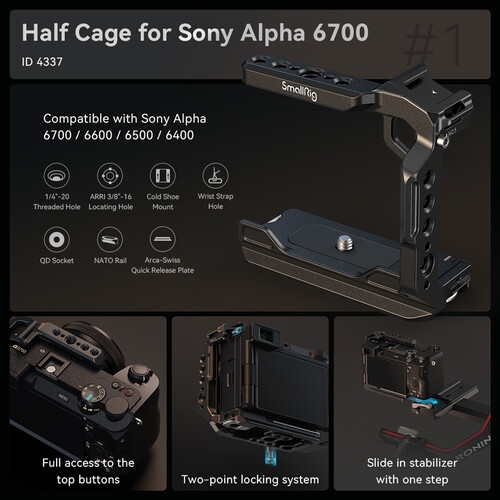 4336 Cage Kit p/ Sony Alpha a6700