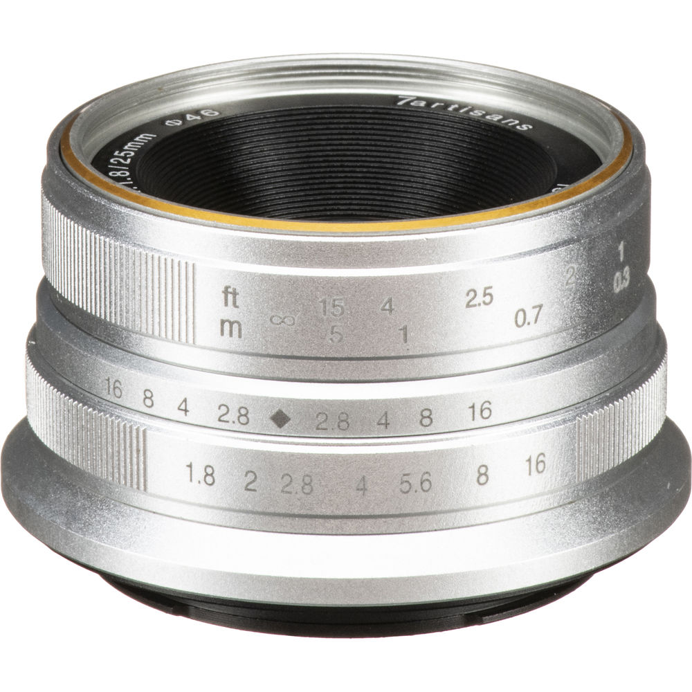 7ARTISANS 25mm f/1.8 Fujifilm X - Silver