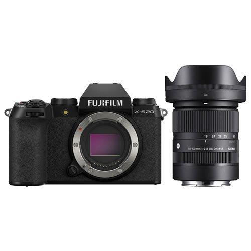 FUJIFILM X-S20 Black + SIGMA 18-50mm f/2.8 DC DN (C)