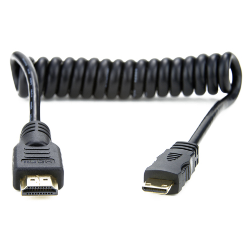 Cabo Espiral HDMI para Mini-HDMI 100cm