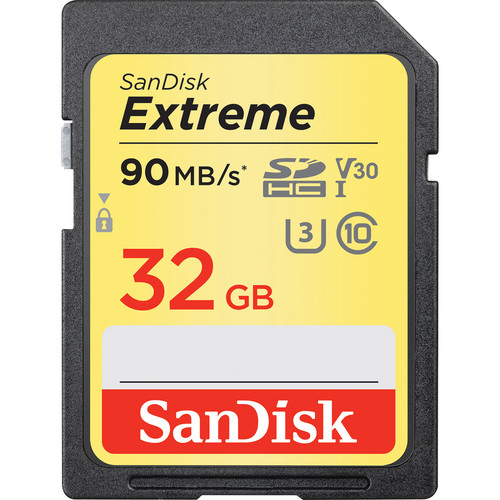 Extreme UHS-I SDHC U3 V30 32GB 90MB/s