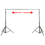 WALIMEX XXL Soporte de fondo 190-465cm - Imagen 2