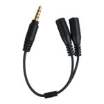 Cable JJC 2xJack 3.5mm Hembra /Jack 3.5mm TRRS Macho