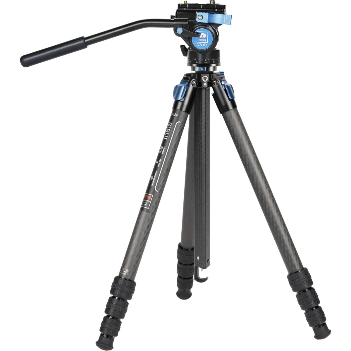 1715767525_1824766 SIRUI Kit Superb Travel Tripé de Carbono ST-124 + Cabeça de Vídeo VA-5X - Imagem 1