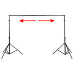 WALIMEX XXL Soporte de fondo 190-465cm