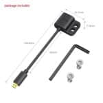 SMALLRIG 3021 Cabo adaptador HDMI ultrafino 4K D para A - Imagem 3