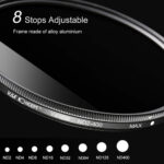 K&F CONCEPT Filtro ND Variável ND2-400 (1-8.6 Stops) 67mm - Imagem 4