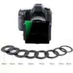 Kit de portafiltros K&F CONCEPT + 8 anillos - Imagen 6