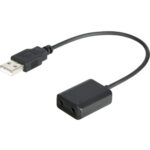 Adaptador de audio y micrófono BOYA BY-EA2L de 3.5mm para USB