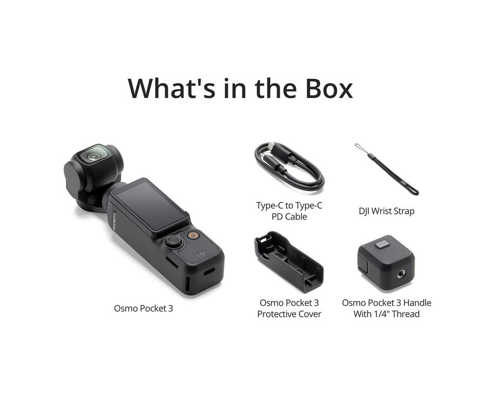 Conteúdo da Embalagem DJI Osmo Pocket 3