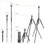 Trípode K&F CONCEPT K254A3 (Con Monopie) + Cabeza de Varilla - Imagen 5