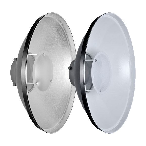 GODOX Beauty Dish 42cm p/ Bowens Branco e prateado
