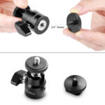SMALLRIG 2059 Mini Head 1/4" con zapata caliente (2 piezas) - Imagen 4