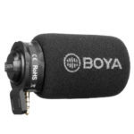 BOYA BY-A7H Microfone Shotgun Compacto p/ Smartphones
