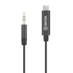 BOYA BY-K2 Adaptador 3.5mm TRS Macho / USB Type-C Macho