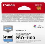 Cartucho de tinta cian CANON 80ml PFI-4100C - Imagen 2
