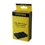 PATONA Cargador USB dual para 2x Sony NP-FMH - Imagen 4