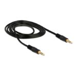 Conector de cable DELOCK 3.5mm TRS Macho-Jack 3.5mm TRS Macho 1m