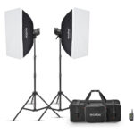 Kit de flash de estudio dual GODOX MS200-V 200W