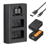 K&F CONCEPT KF28.0031 Kit de cargador dual + 2 baterías EN-EL25