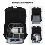 K&F CONCEPT 13.066V12 Mochila negra - Imagen 8