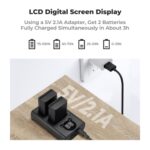 K&F CONCEPT KF28.0031 Kit de cargador dual + 2 baterías EN-EL25 - Imagen 6