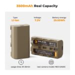 Batería K&F CONCEPT con carga USB-C 3500 mAh - NP-F550 - Imagen 3