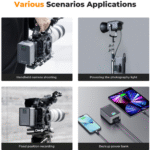 Batería K&F CONCEPT V-Mount 99Wh. Carga rápida USB-C PD100W - Imagen 6